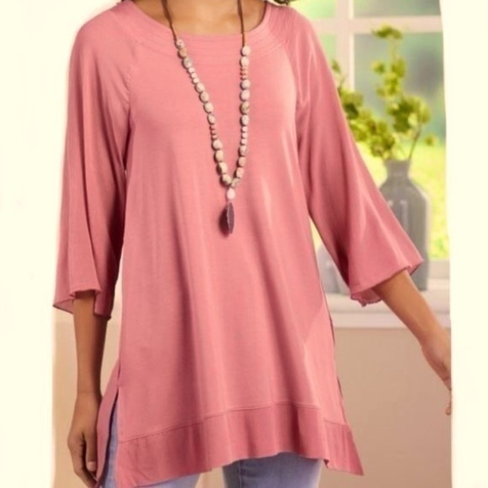 NWT Soft Surroundings Catamaran Tunic Tandoori Spice